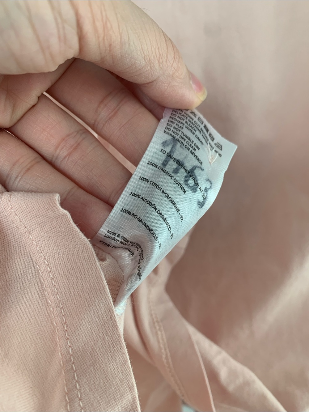 Light Pink Ruffle Neck Long Sleeve Top - Picture 5 of 5